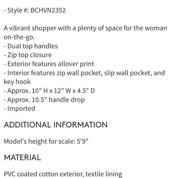 NWT Dooney & Bourke Chevron Small Leisure Tote - Picture 5 of 5